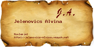Jelenovics Alvina névjegykártya